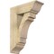 Ekena Millwork Merced Traditional Rough Sawn Bracket w/ Offset Brace, Douglas Fir, 8"W x 22"D x 30"H BKT0806X22X30MRC01RDF - alternate 1